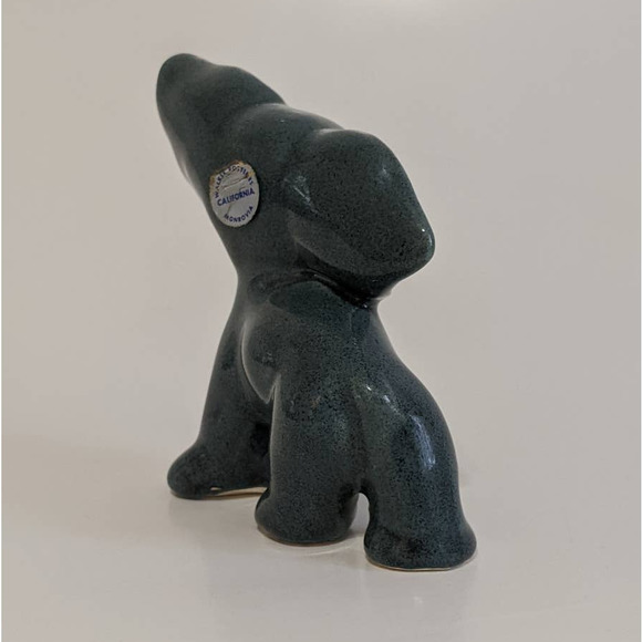 Vintage 40's 50's Ceramic Elephant Figurine by Walker Potteries of California - Picture 6 of 10